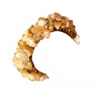 NEW CALAISIO women's calaisio jeweled napkin ring in gold diva, set of 4